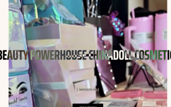 Screenshot of the website for Chinadoll Cosmetics with those words in the middle of the window.
