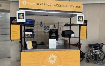 The Overture Center's well-stocked accessibility hub.